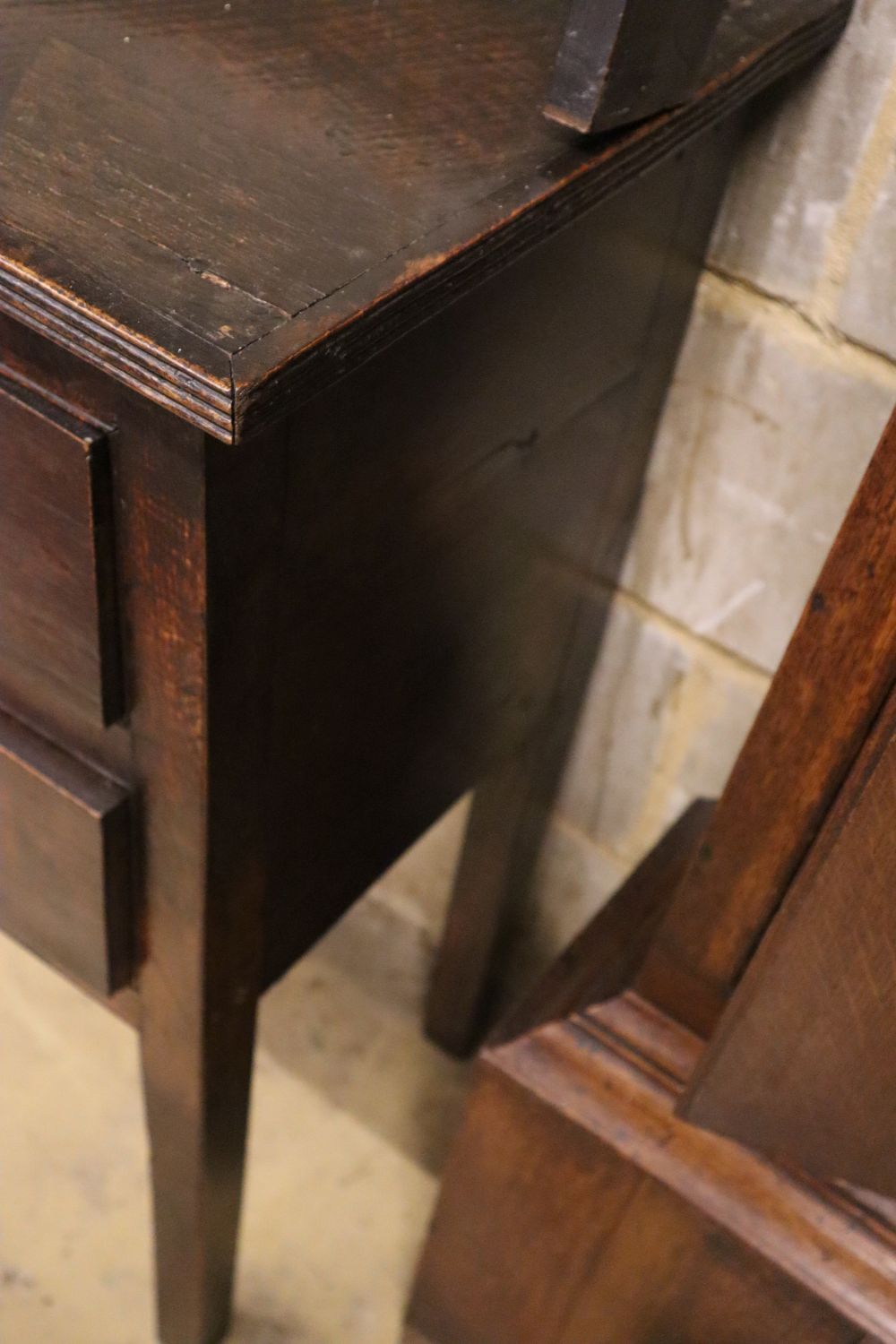 A 19th century oak dresser with open plate rack, width 152cm, depth 41cm, height 181cm